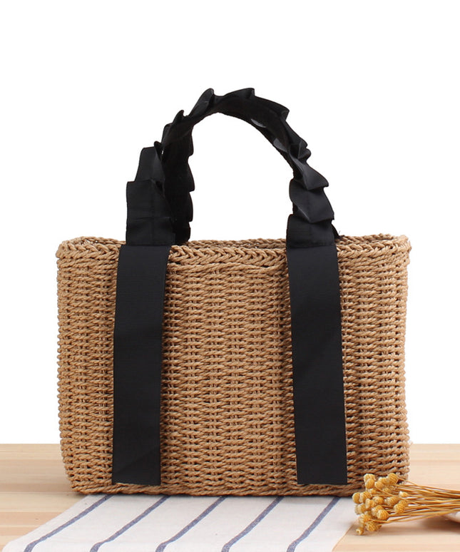 Torba plażowa z ozdobnym uchwytem