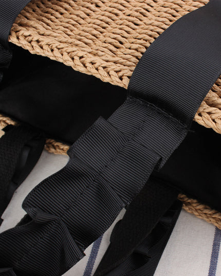 Torba plażowa z ozdobnym uchwytem