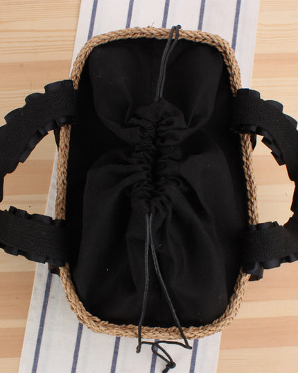 Torba plażowa z ozdobnym uchwytem