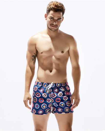 Męskie szorty kąpielowe w okrągłe wzory