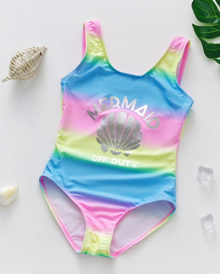 Jednoczęściowy strój kąpielowy dla dziewczynki ze wzorami