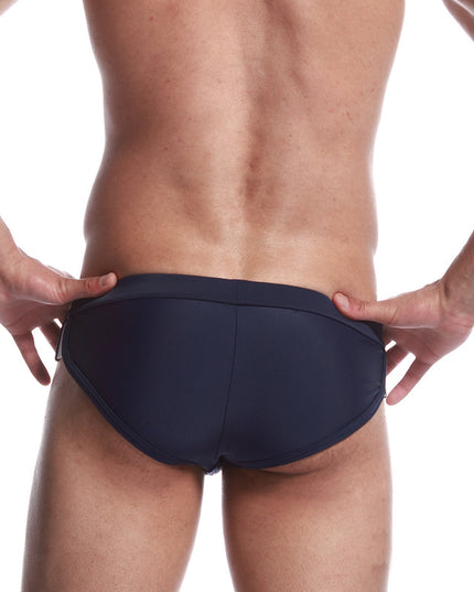 Męskie slipy kąpielowe z paskami po bokach