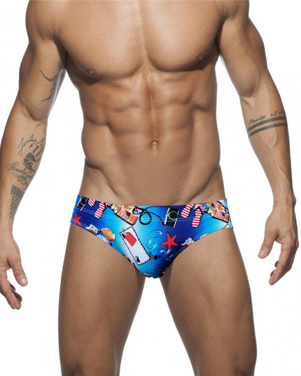 Męskie slipy kąpielowe w nowoczesnych wzorach