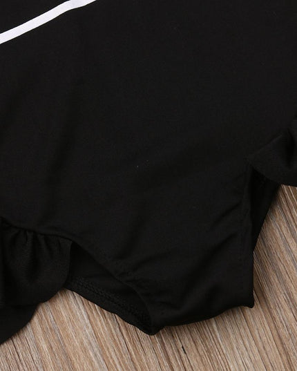 Jednoczęściowy strój kąpielowy dla niemowląt z napisem