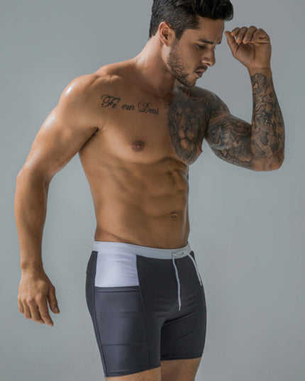 Męskie bokserki kąpielowe z kieszeniami