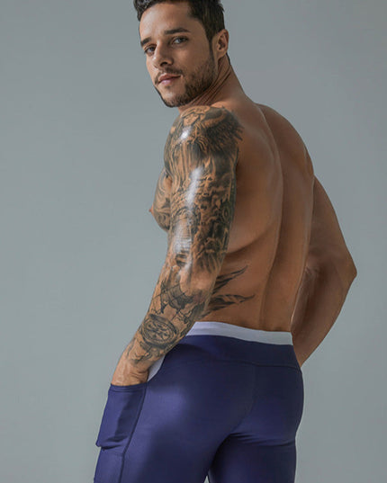 Męskie bokserki kąpielowe z kieszeniami