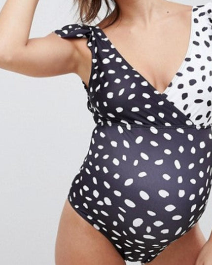 Jednoczęściowy strój kąpielowy dla kobiet w ciąży w centki