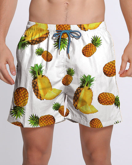 Męskie szorty kąpielowe z motywem ananasów