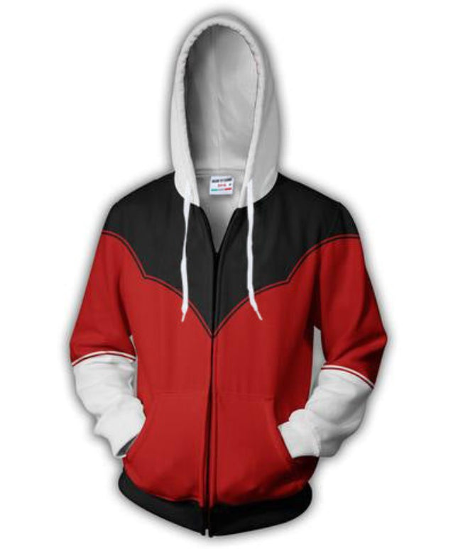 Męska bluza z kapturem trzykolorowa