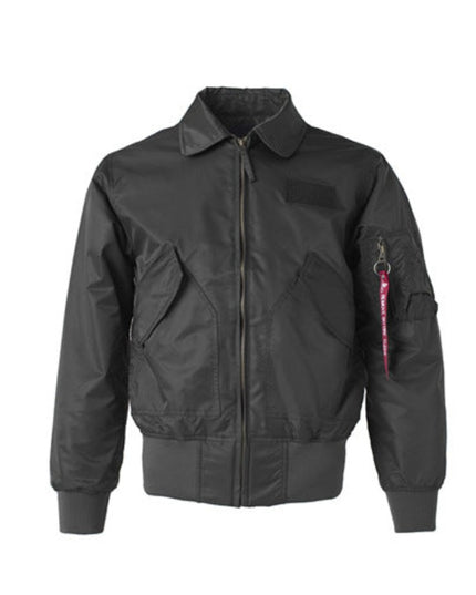 Męska kurtka przejściowa pilotka krótka z kieszeniami