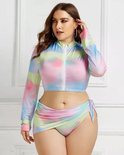Dwuczęściowy strój kąpielowy tankini plus size