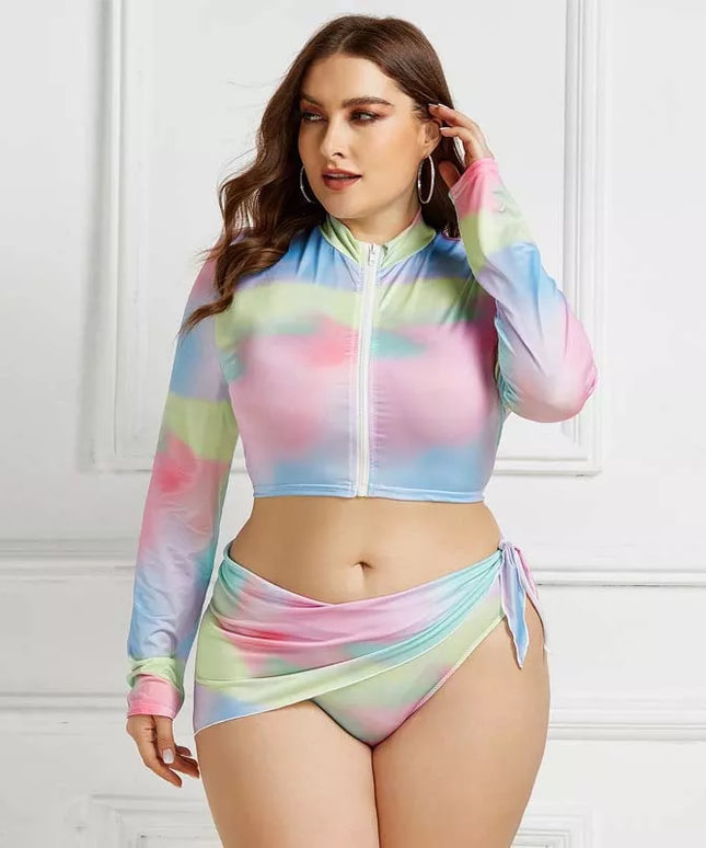 Dwuczęściowy strój kąpielowy tankini plus size