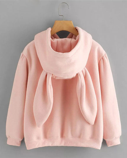 Damska bluza z kapturem z króliczymi uszami