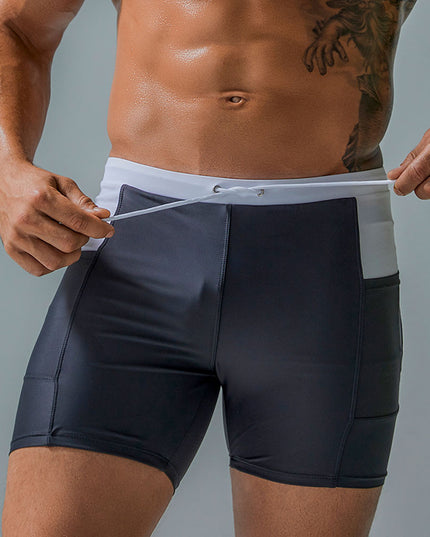 Męskie bokserki kąpielowe z kieszeniami