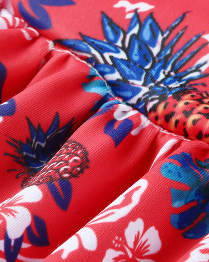 Dwuczęściowy strój kąpielowy dla kobiet w ciąży w kwieciste wzory