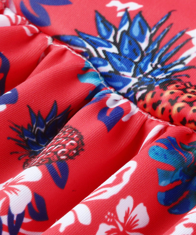 Dwuczęściowy strój kąpielowy dla kobiet w ciąży w kwieciste wzory