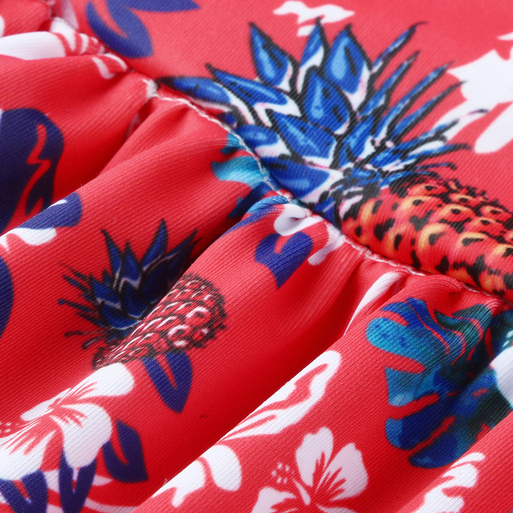 Dwuczęściowy strój kąpielowy dla kobiet w ciąży w kwieciste wzory