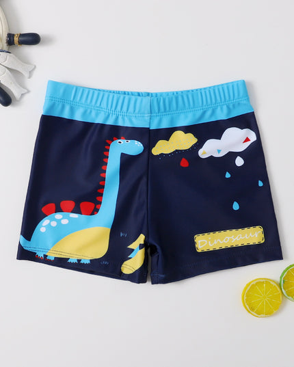 Kąpielówki dla chłopca we wzory z gumką w pasie