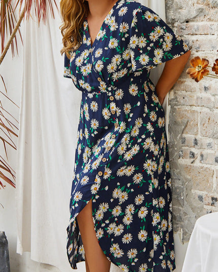 Sukienka plus size z rozcięciem