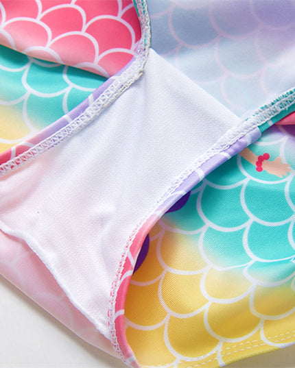 Jednoczęściowy strój kąpielowy dla dziewczynki z syrenką