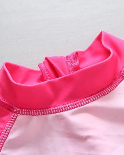 Kostium kąpielowy dla dziewczynki z czapeczką w zestawie