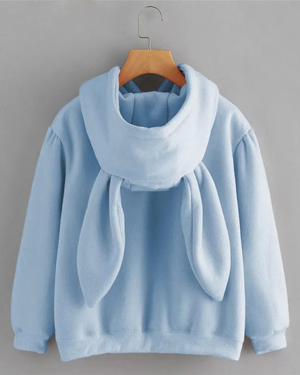 Damska bluza z kapturem z króliczymi uszami