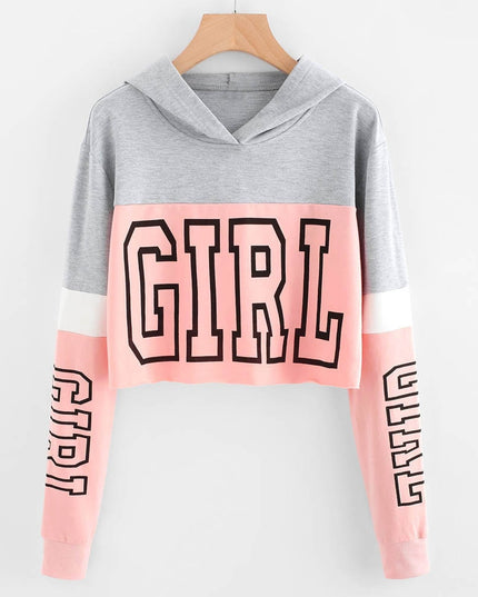 Damska bluza z kapturem z napisem GIRL