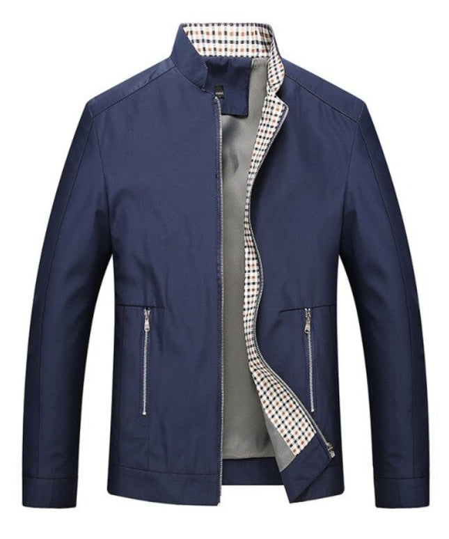 Męska kurtka przejściowa rozpinana z kieszeniami