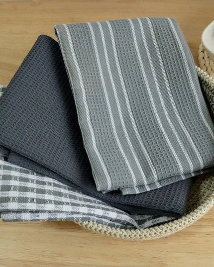 Ręcznik kuchenny w szarych kolorach we wzory