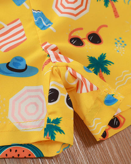 Kąpielówki dziecięce dla chłopców we wzory