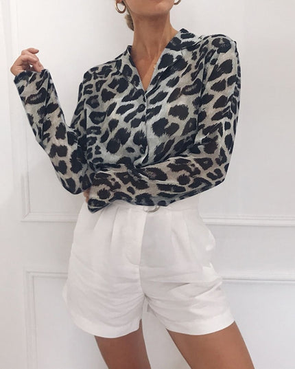 Damska koszula w panterkę