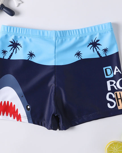 Kąpielówki dla chłopca we wzory z gumką w pasie