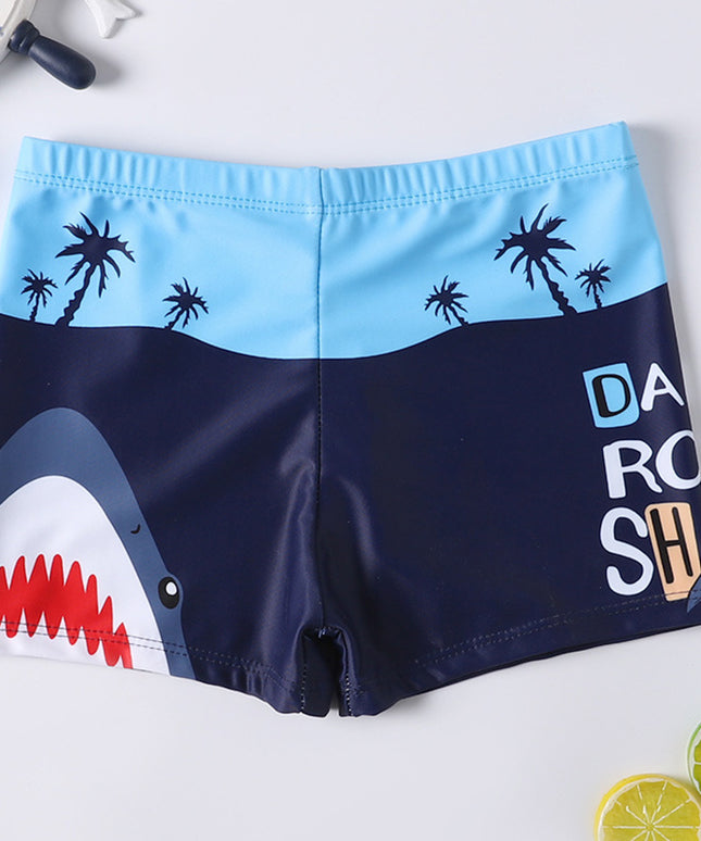 Kąpielówki dla chłopca we wzory z gumką w pasie