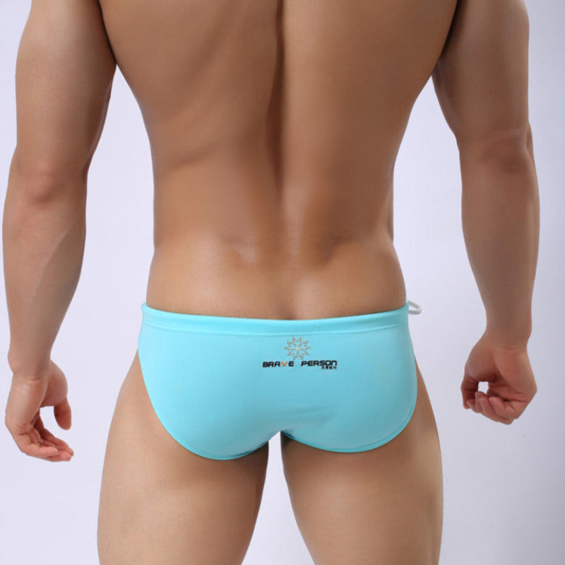 Męskie slipy kąpielowe z wiązaniem z boku