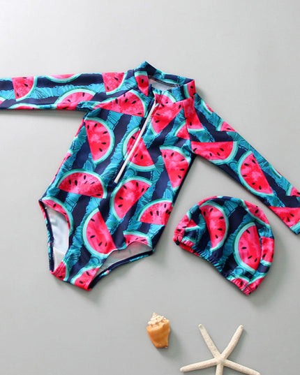 Jednoczęściowy kostium kąpielowy dla niemowląt w arbuzy