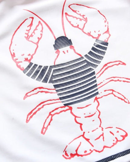 Kostium kąpielowy 3-częściowy dla niemowląt ze wzorem homara