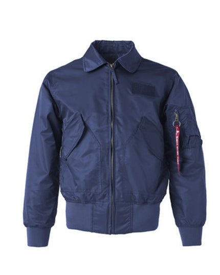 Męska kurtka przejściowa pilotka krótka z kieszeniami