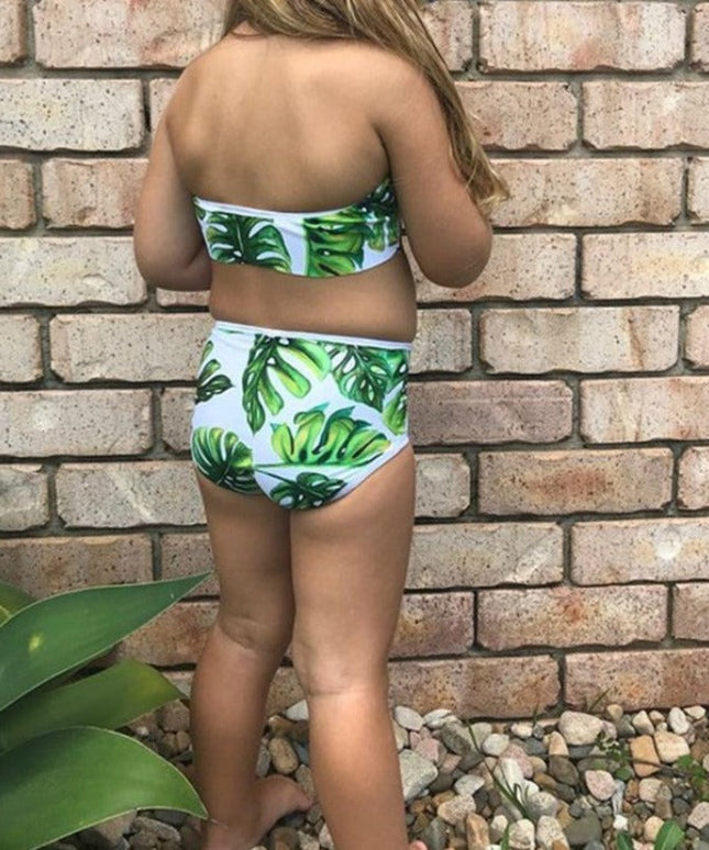 Strój kąpielowy dwuczęściowy bikini dla dziewczynek
