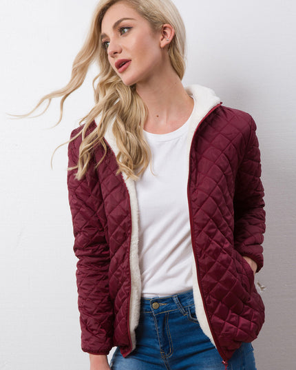Damska kurtka przejściowa pikowana z ociepleniem