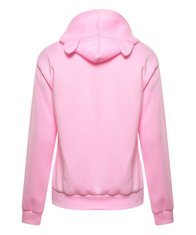 Damska bluza z kapturem z uszami kota