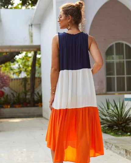 Sukienka midi w letnich kolorach