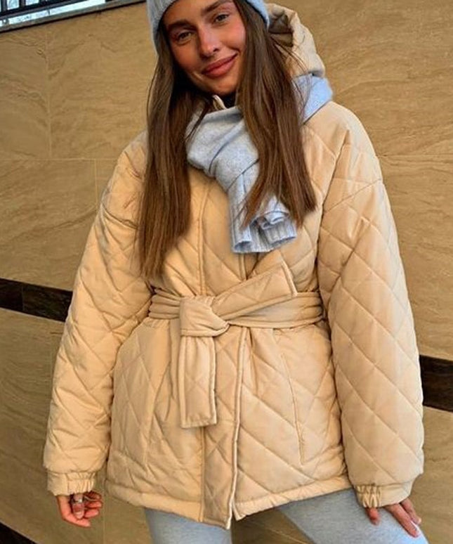 Damska kurtka przejściowa ocieplana pikowana