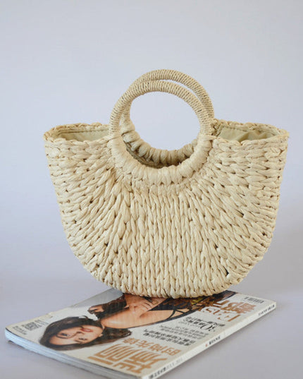 Torba plażowa z okrągłymi ramiączkami