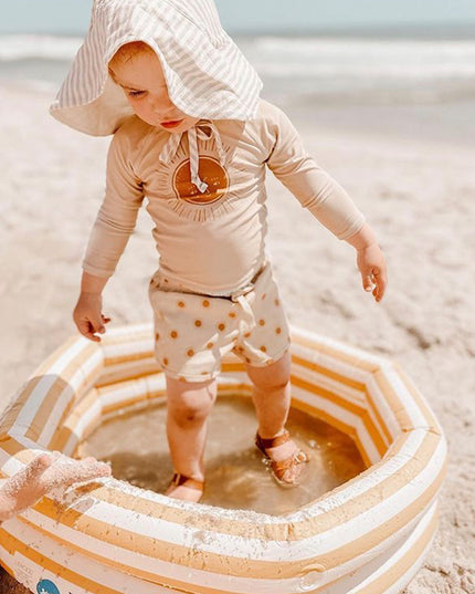 Kostium kąpielowy dla chłopców dwuczęściowy chroniący przed słońcem