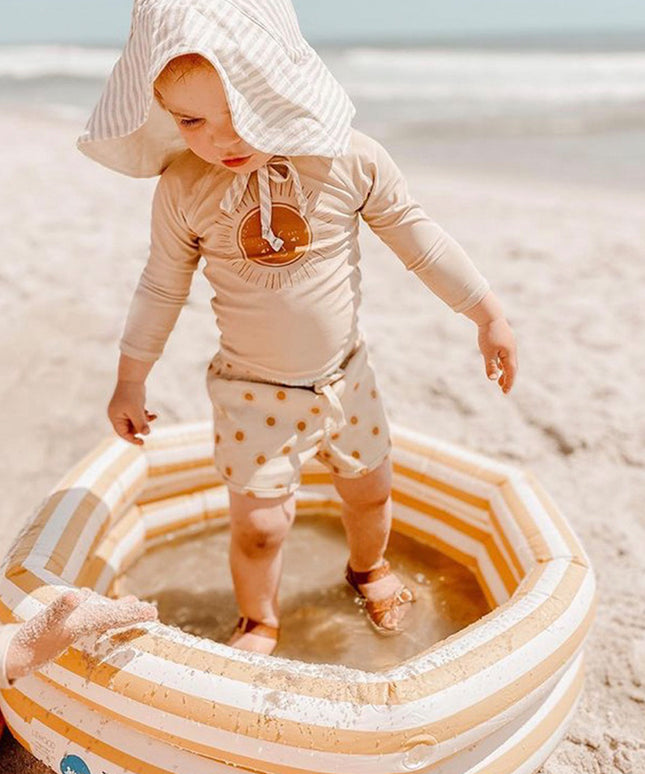 Kostium kąpielowy dla chłopców dwuczęściowy chroniący przed słońcem