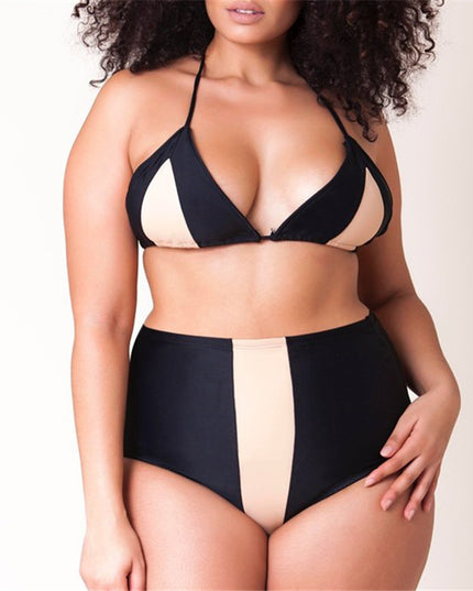 Dwuczęściowy strój kąpielowy plus size bikini
