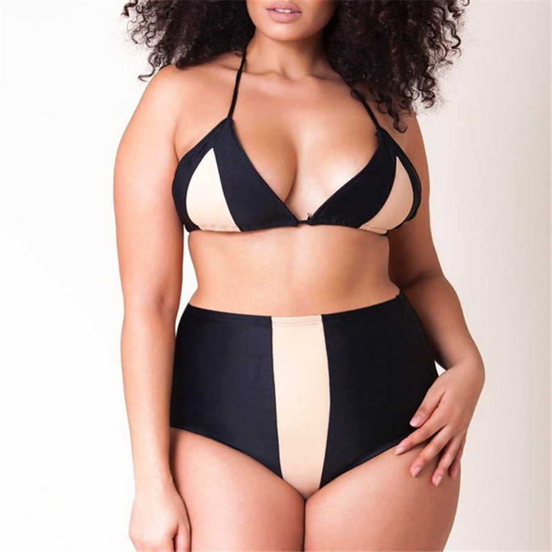 Dwuczęściowy strój kąpielowy plus size bikini