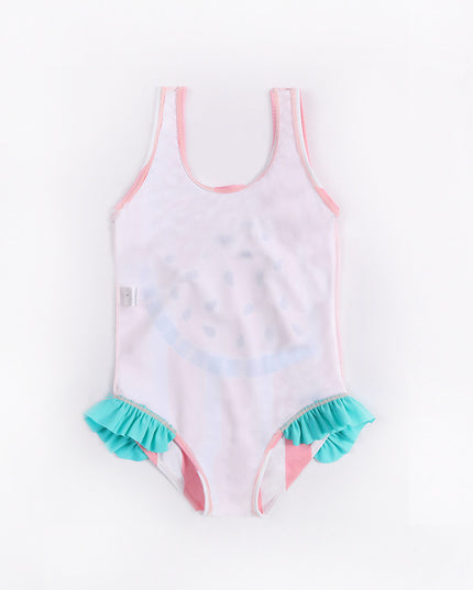 Jednoczęściowy strój kąpielowy dla dziewczynki w paski