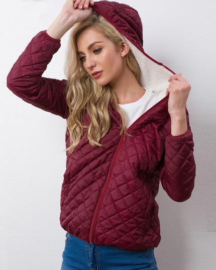 Damska kurtka przejściowa pikowana z ociepleniem