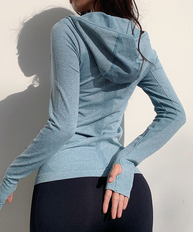Damska bluza sportowa zapinana na suwak